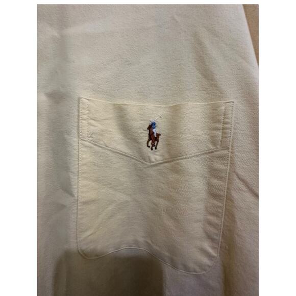 Vintage Polo by Ralph Lauren butter Yellow Oversized Button Down Shirt Size XL - Picture 2 of 3